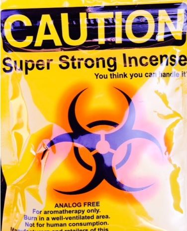 caution yellow herbal incense